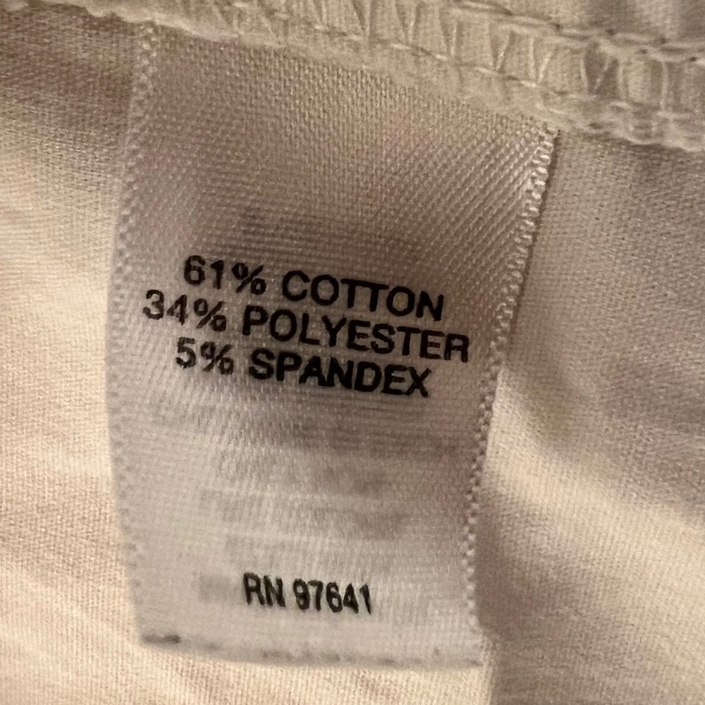 J. Jill White Shirt Collection Sleeveless Button Front Blouse Cotton Blend L - Picture 4 of 6